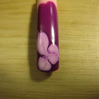 flower on the nail
