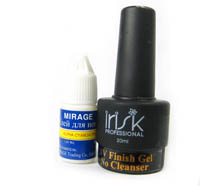 nail glue and finish-gel