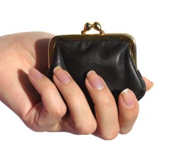 purse in the woman hand